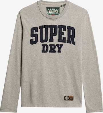 Superdry Shirt 'Athletic' in Grijs: voorkant