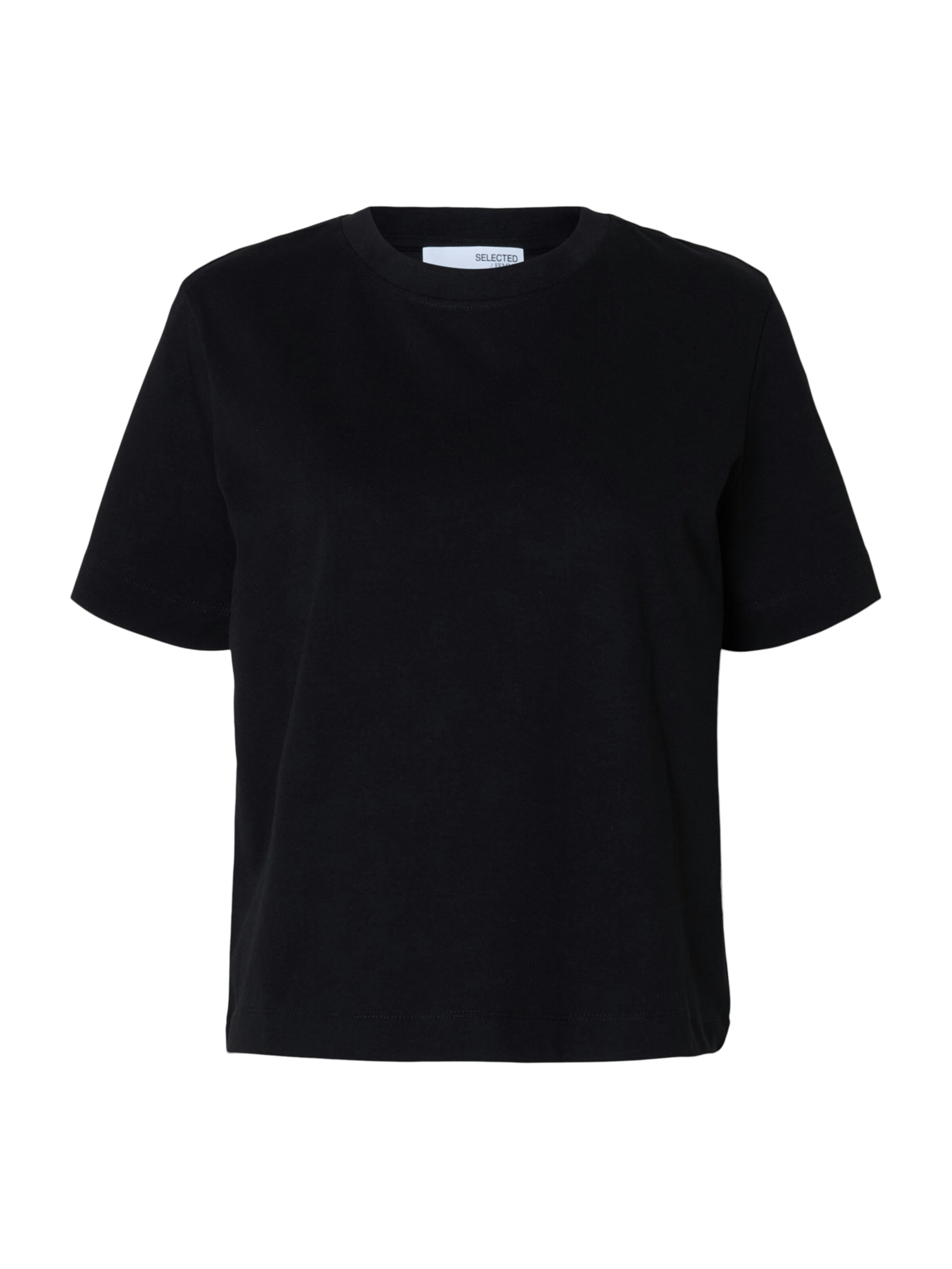 melns SELECTED FEMME T-Krekls 'SLFELSA': no priekšpuses