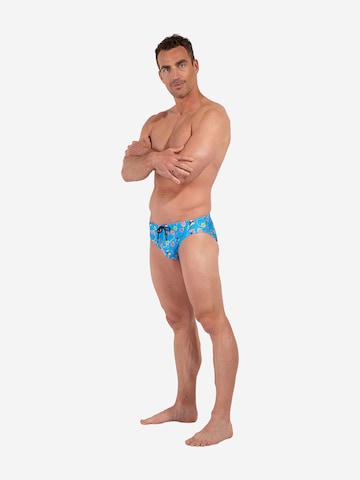 HOM Badehose ' Swim Mini Briefs Lido ' in Blau