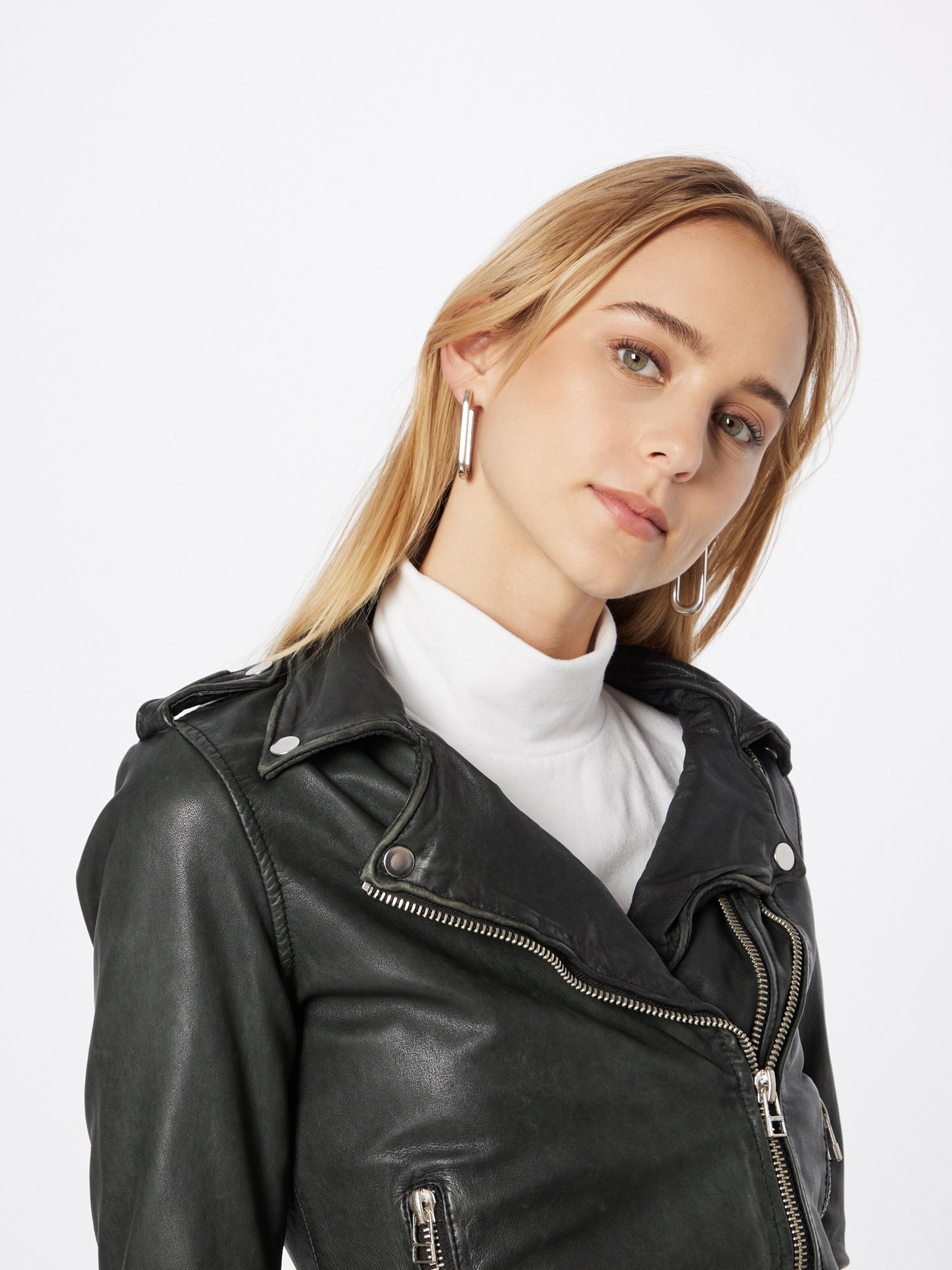 goosecraft leather biker jacket