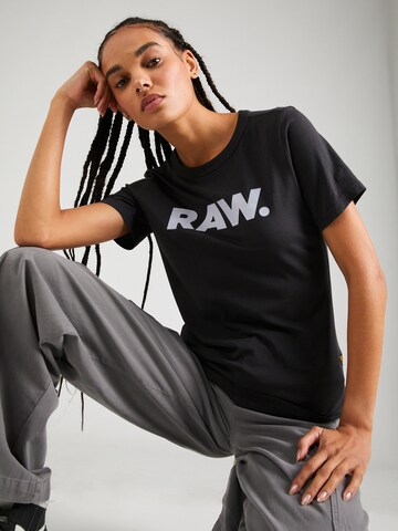 T-shirt G-Star RAW en noir : devant