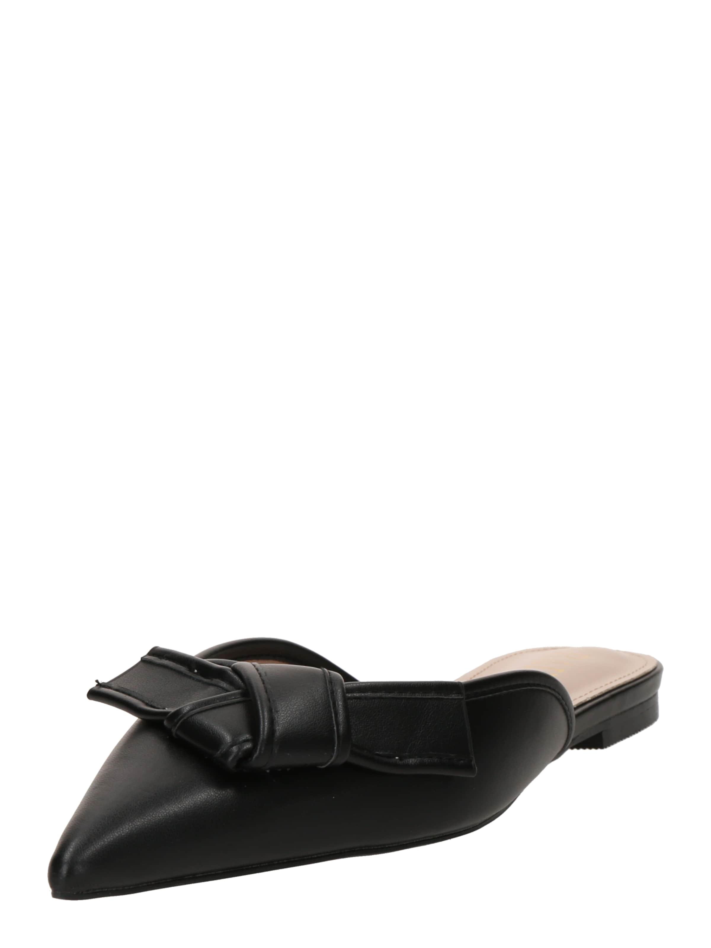 melns Raid Ādas čības 'KALLY': no priekšpuses