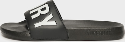Superdry Badeschuh in schwarz / weiß, Produktansicht