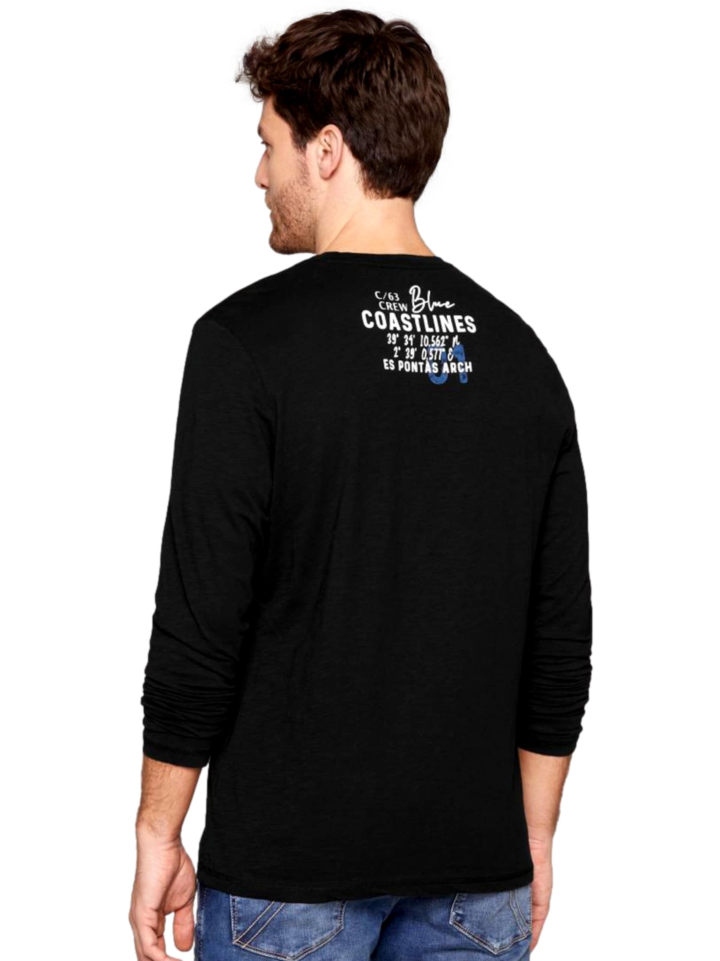 CAMP DAVID Тениска в черно