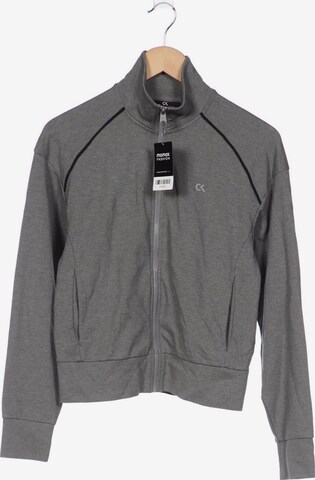 Calvin Klein Sweatshirt & Zip-Up Hoodie in S in Grey: front