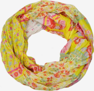 styleBREAKER Schlauchschal 'Loop mit Blumen Paisley Muster' in Gelb: Vorderseite