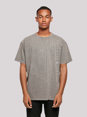 F4NT4STIC Shirt 'Ahoi Anker ' in Grey: front