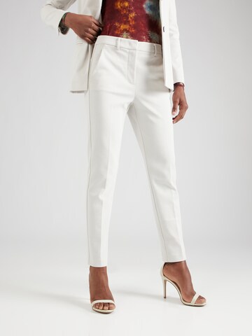 Max Mara Leisure Regular Pantalon 'FARAD' in Wit: voorkant