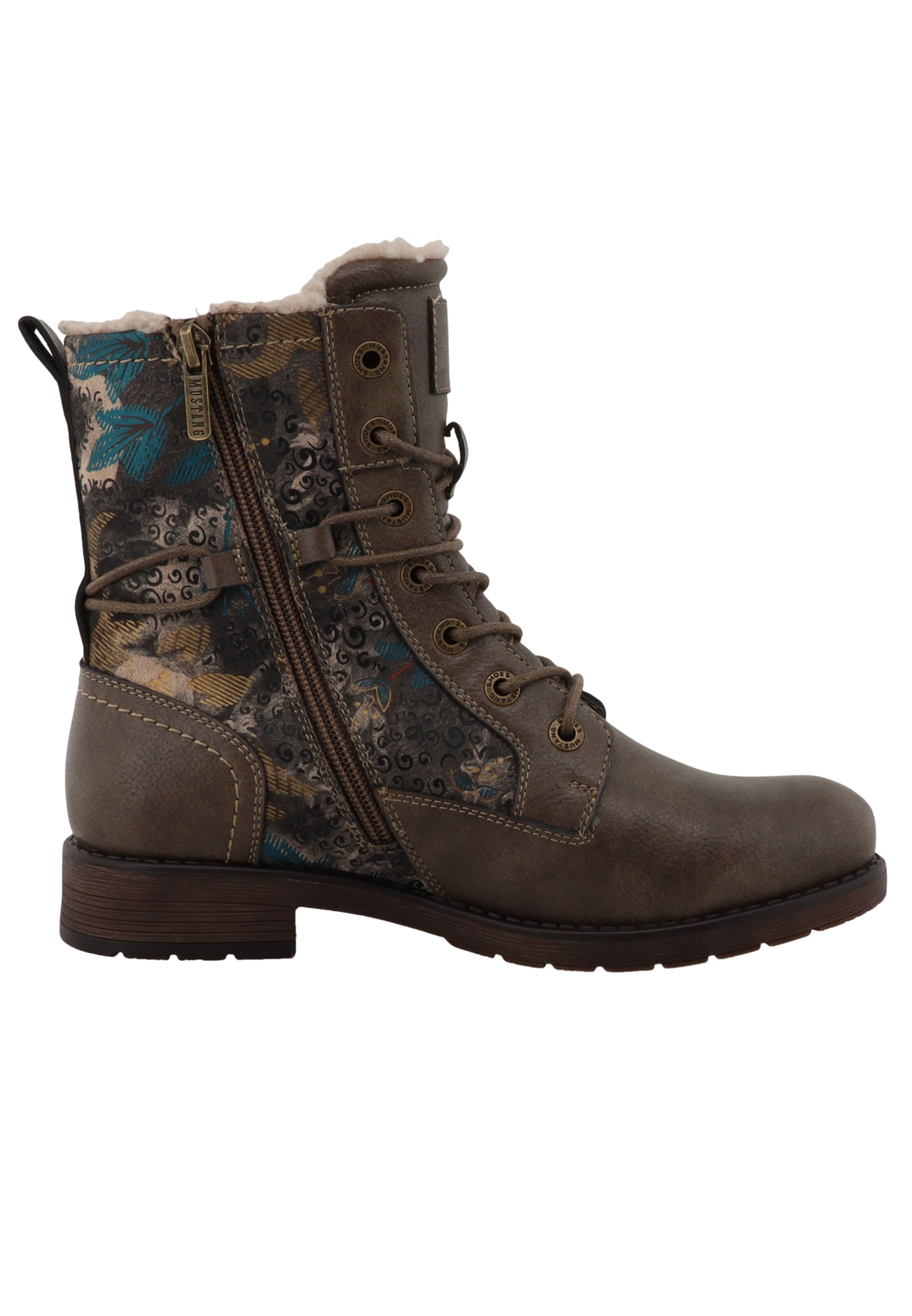 Bottines à lacets MUSTANG en marron