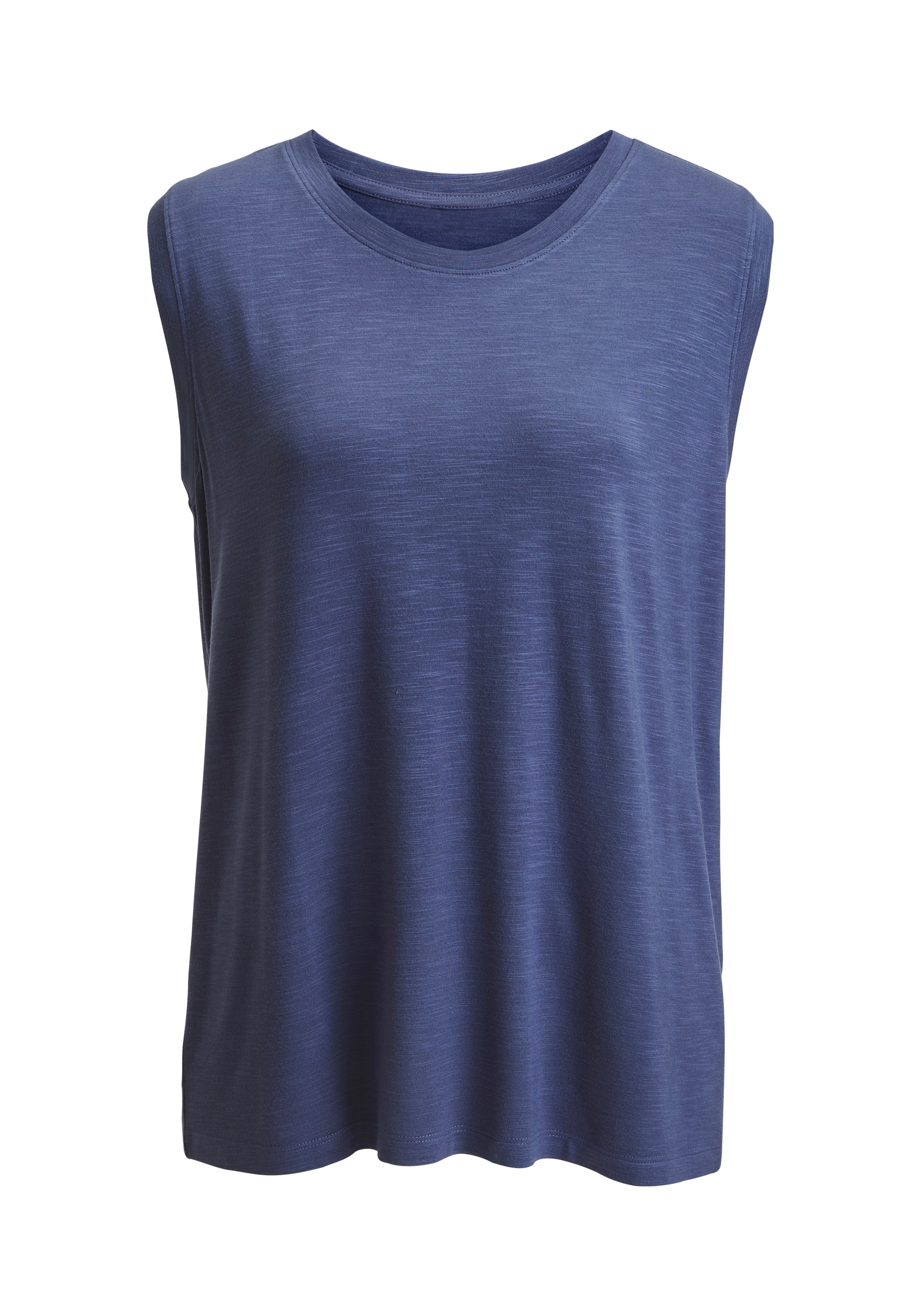 BEACH TIME Top in Blau: Vorderseite