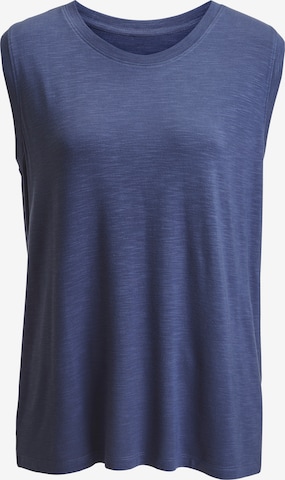 BEACH TIME Top in Blau: Vorderseite