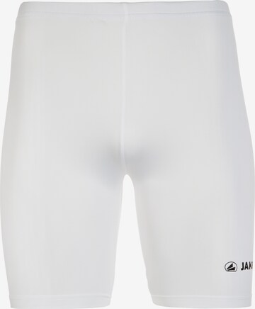 JAKO Skinny Sportshorts in Weiß: predná strana