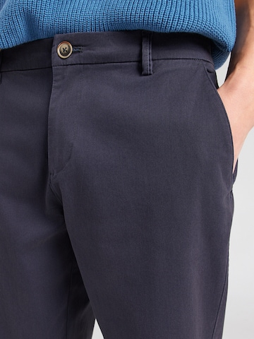 Bruun & Stengade Regular Chinohousut 'Rino' värissä sininen