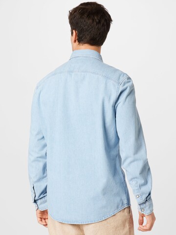 DRYKORN Regular fit Button Up Shirt 'LAREMTO' in Blue