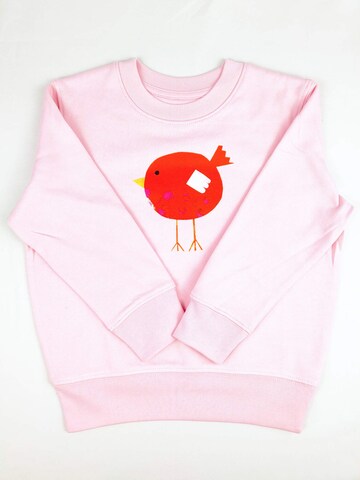 MelaDi Sweatshirt 'Roter Vogel'‌ in Pink: Vorderseite