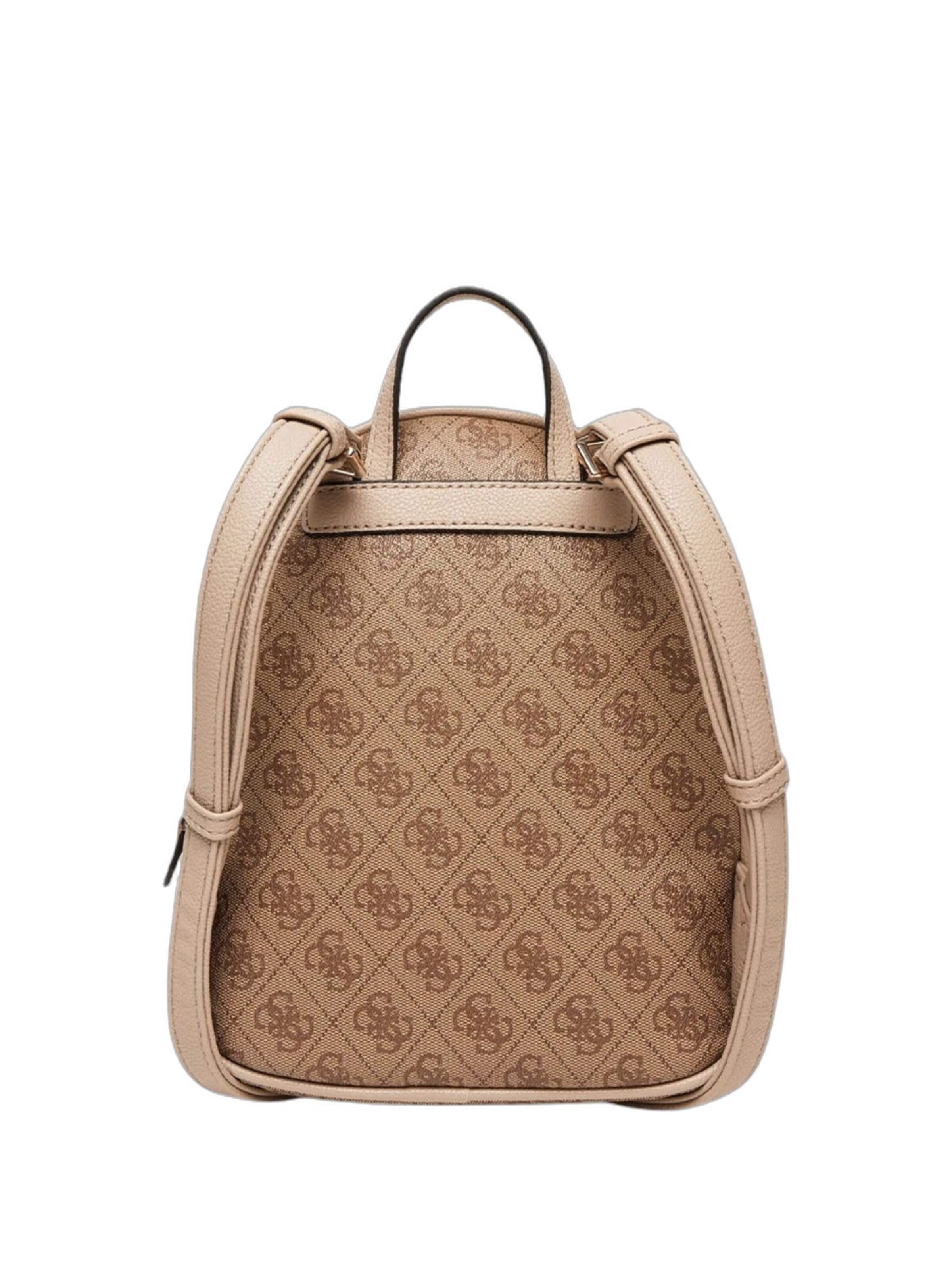 GUESSRuksak 'Guess Sac à dos Latte Logo Manhattan' - smeđa boja