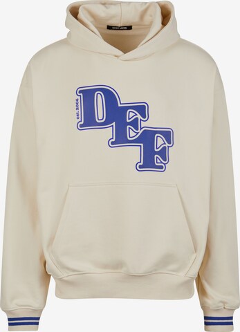 Sweat-shirt DEF en beige : devant