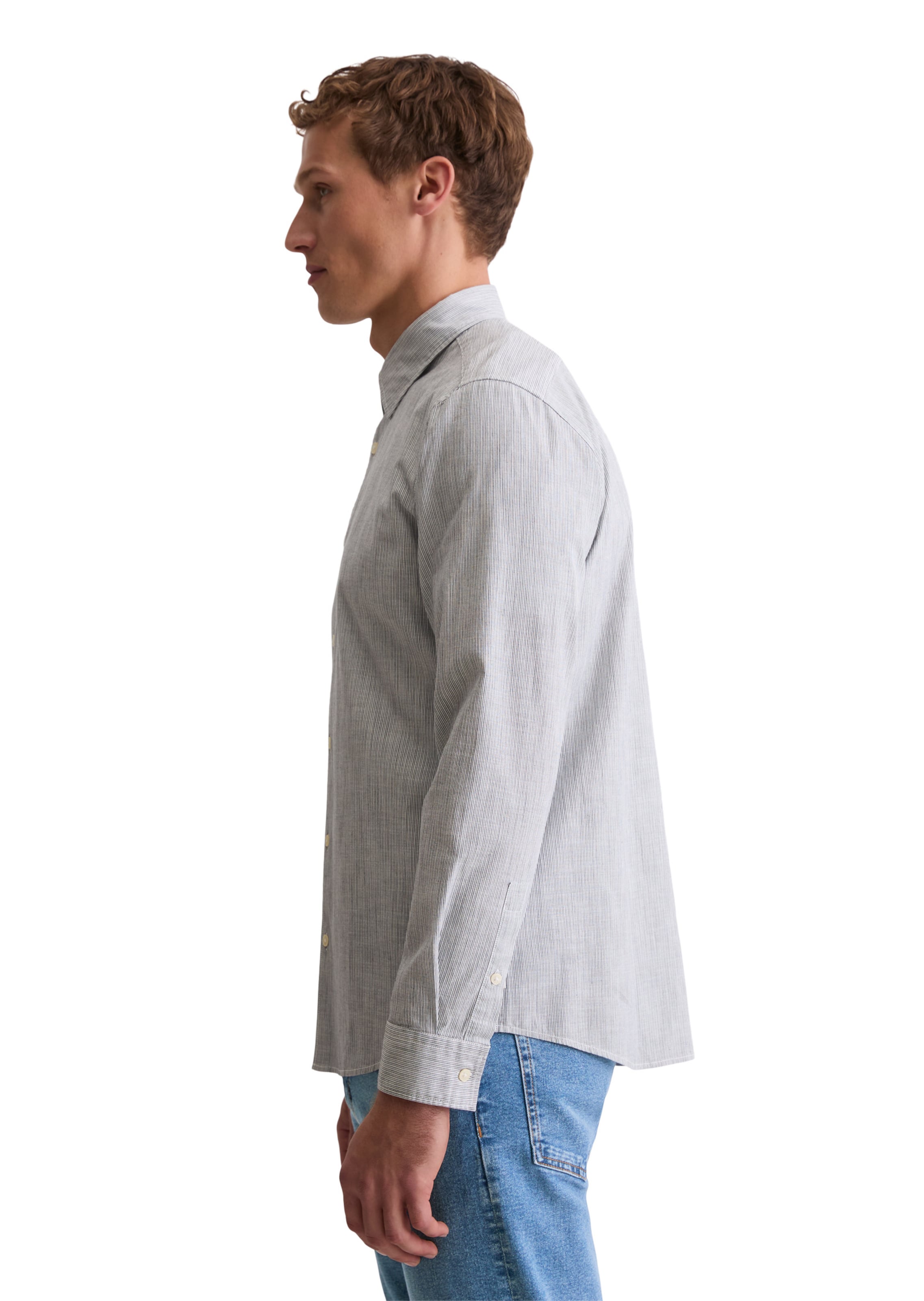 Marc O'Polo Regular fit Overhemd in Blauw