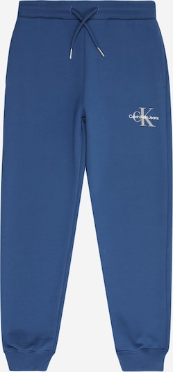 Kelnės iš Calvin Klein Jeans, spalva – gencijono spalva / pilka / balta, Prekių apžvalga