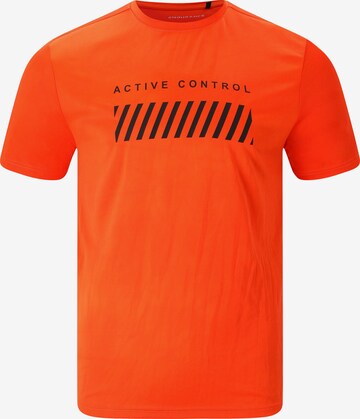 ENDURANCE Performance Shirt 'Newmand' in Orange: front