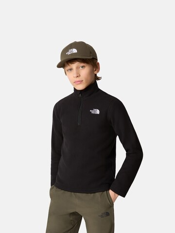 THE NORTH FACE Sportpullover 'Glacier' in Schwarz: predná strana