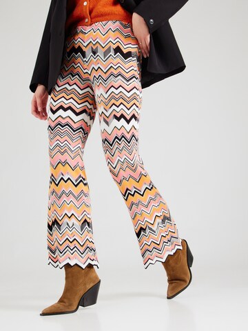 Wide leg Pantaloni di Marc Cain in rosa: frontale