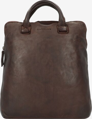 Harold's Backpack in Brown: front