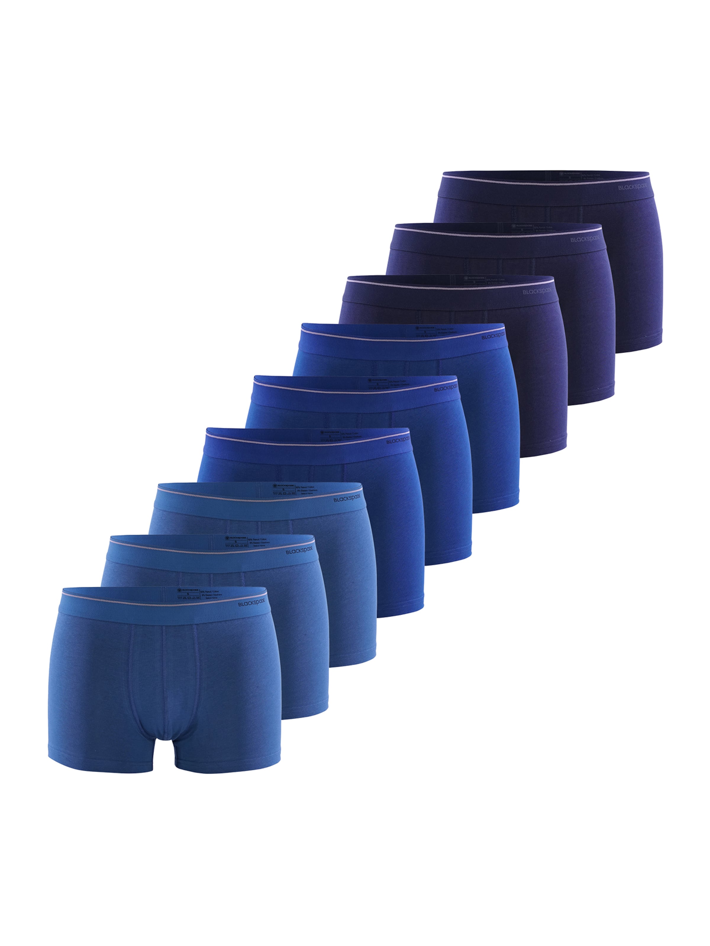 Blackspade Boxers en bleu / bleu marine / bleu roi, Vue avec produit
