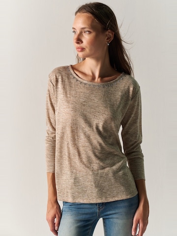KOROSHI - Camiseta en beige: frente