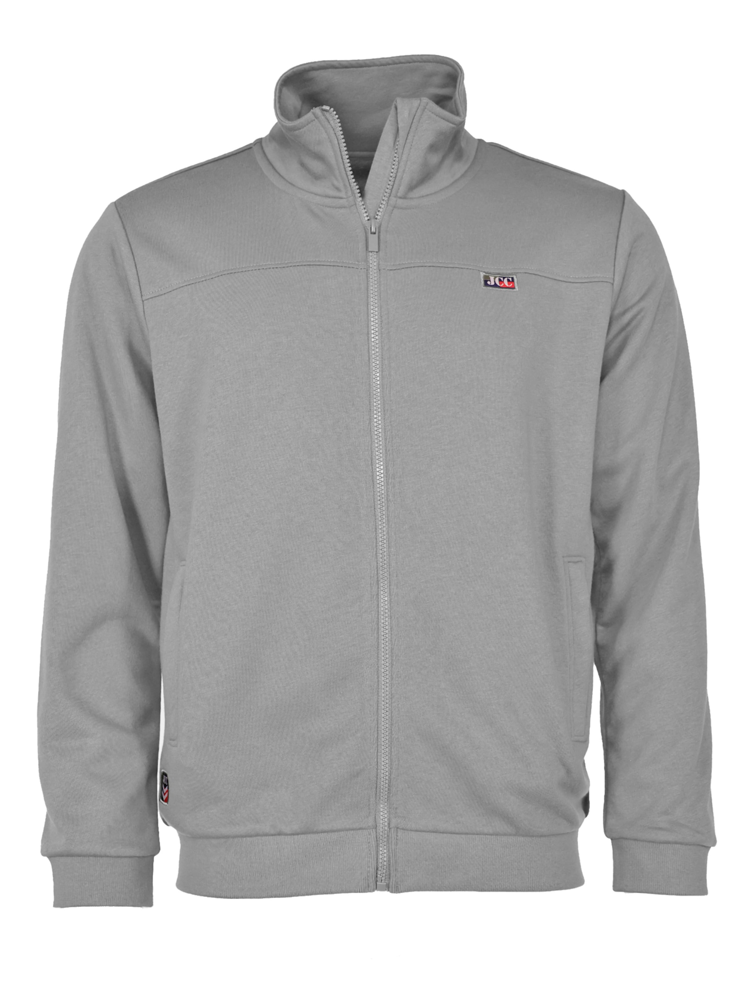 JCC Sweatvest in Grijs: voorkant