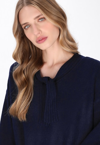 Robes en maille DreiMaster Vintage en bleu