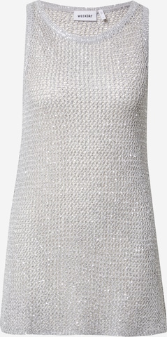 WEEKDAY Knit dress 'Festival' in Grey: front