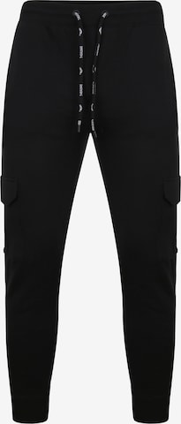 Pantalon cargo 'Stefan' Threadbare en noir : devant