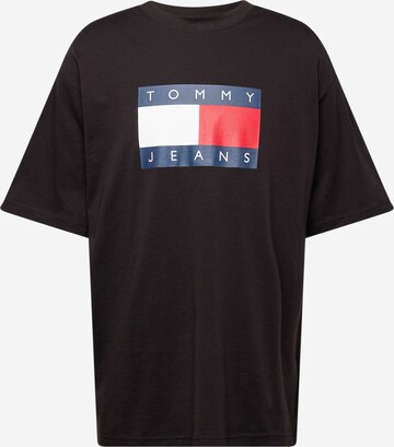 Tommy Jeans - Camiseta en negro: frente