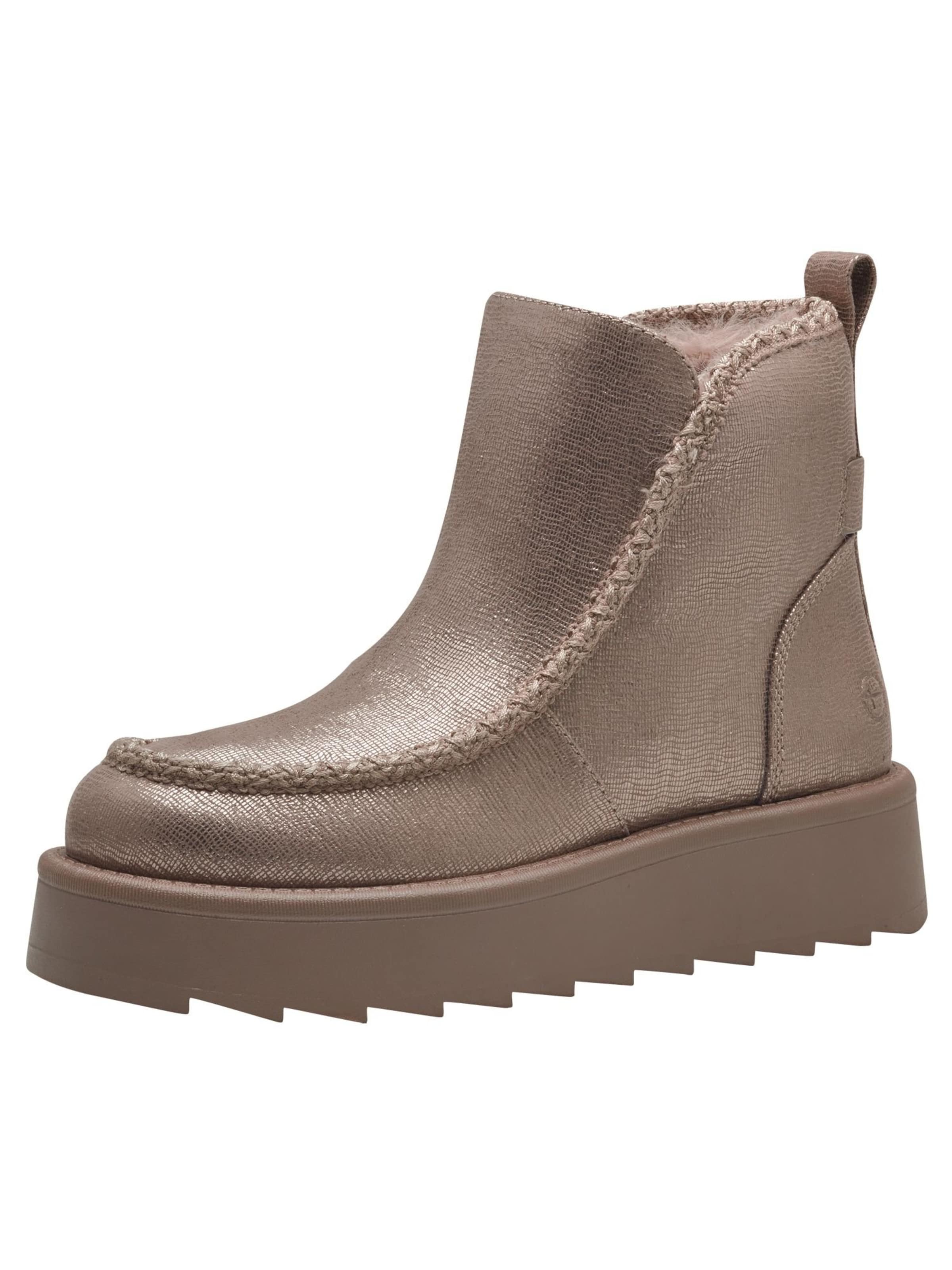 Tamaris Enkellaarsjes in Brons: voorkant