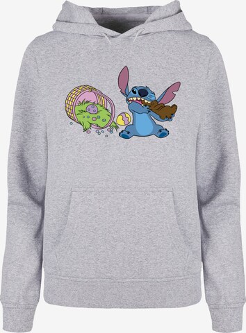 ABSOLUTE CULT Sweatshirt 'Lilo And Stitch - Easter' in Grijs: voorkant