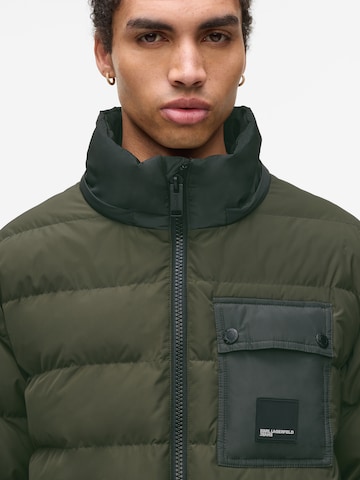 KARL LAGERFELD JEANS Zimska jakna | zelena barva