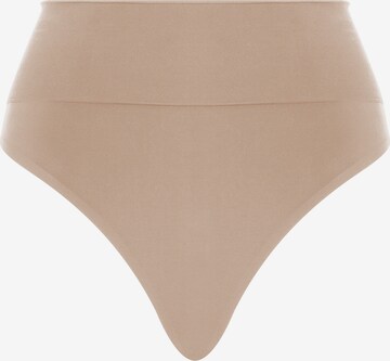 Wolford Thong ' High Waist Thong ' in Beige: front