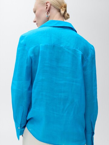 MANGO Blouse 'CLARIETY' in Blauw