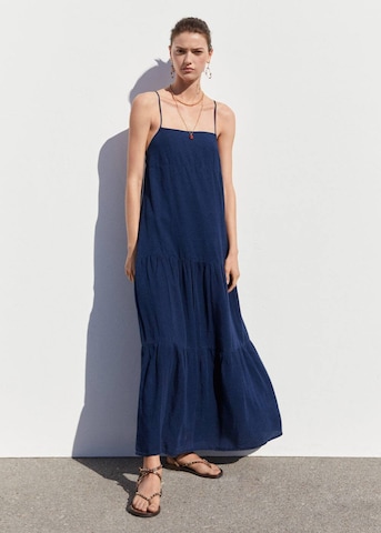 MANGO Summer Dress 'Mykonos' in Blue
