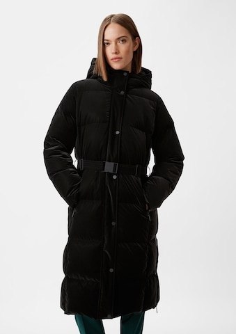 comma casual identity Winter coat in Black: front