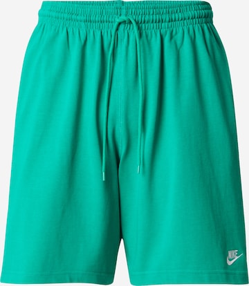 Nike Sportswear Штаны 'CLUB' в Зеленый: спереди