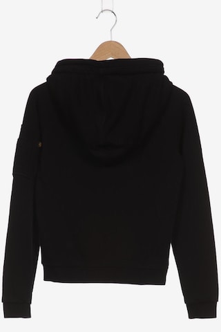 ALPHA INDUSTRIES Sweatshirt & Zip-Up Hoodie in S in Black