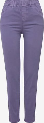 Coupe slim Pantalon LAURASØN en violet : devant