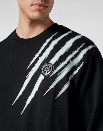 Plein Sport Sweatshirt 'Scratch' in Black