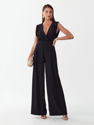 BWLDR Jumpsuit 'Elan' in Schwarz: Vorderseite