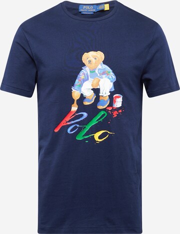 T-Shirt Polo Ralph Lauren en bleu : devant