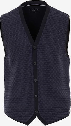 CASAMODA Gebreid vest in Blauw: voorkant