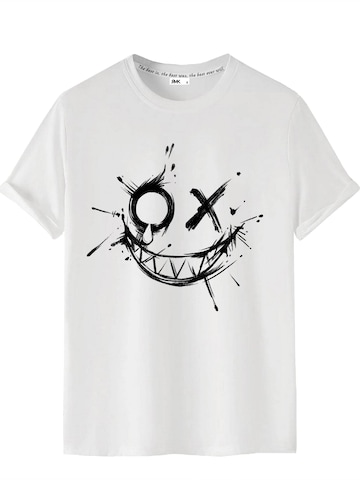 RMK Shirt 'Joker Smiley' in White: front