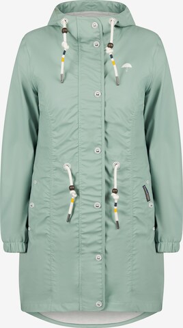 Manteau fonctionnel Schmuddelwedda en vert : devant